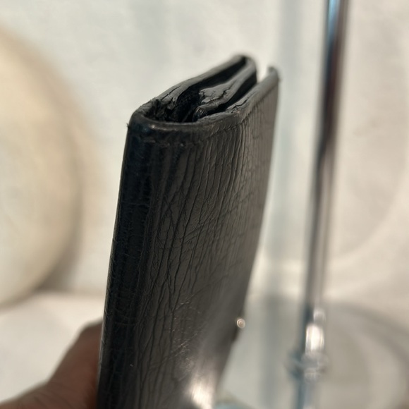 Gucci Black Long Leather wallet Authentic with chain - Picture 6 of 13